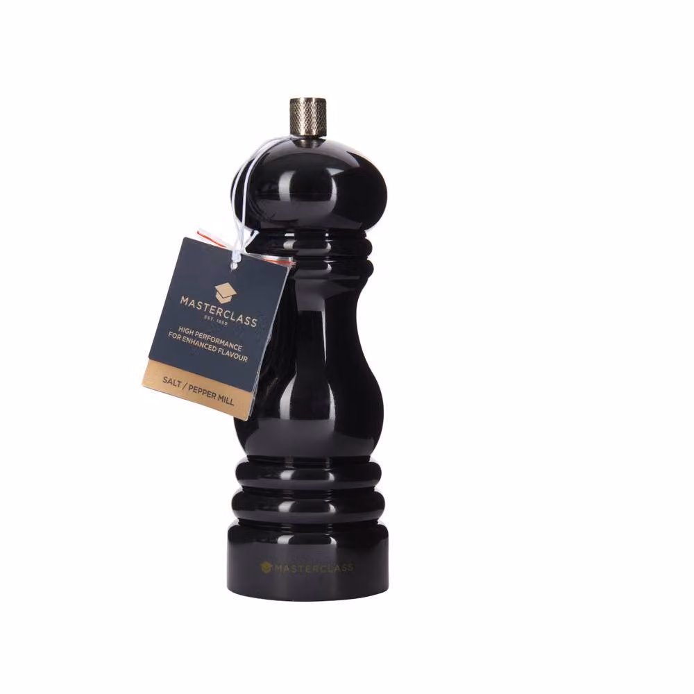 MasterClass Set of 2 Black Salt and Pepper Mills, Height: 17 cm – 3