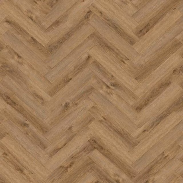 Allo(RBH) Brown Wood Effect Herringbone SPC Click Luxury Vinyl Tile 5.2mm