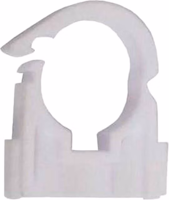 Securplumb White Plastic Pipe Clips, Pack of 50