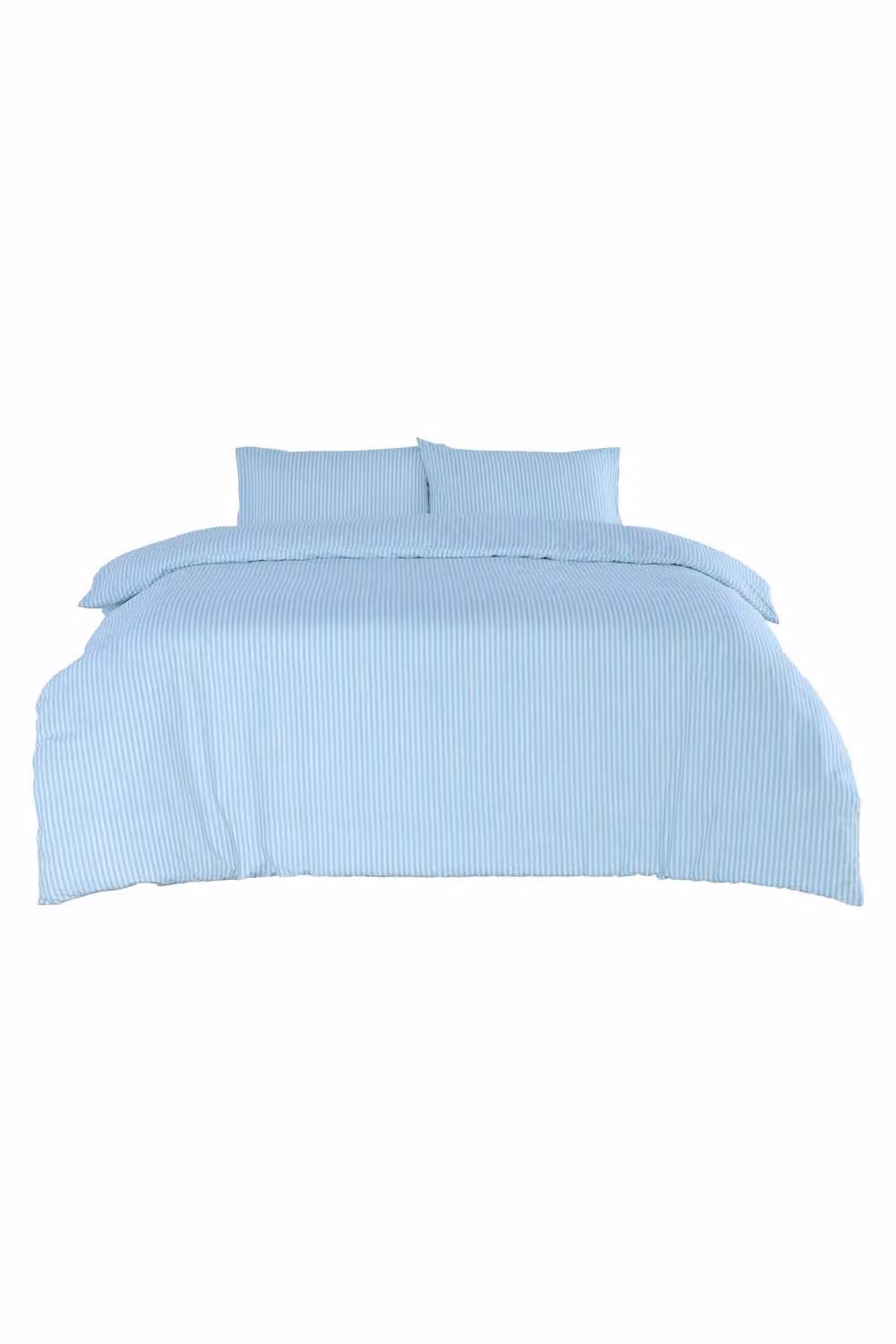Martex Studio Edition Pinstripe Duvet Cover and Pillowcase Set in Blue, W: 140 cm, L: 200 cm – 2