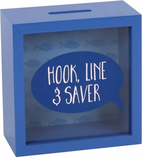 KDMK Hook Line Saver Money Box in Blue