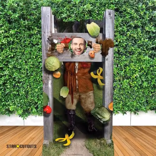 Star Cutouts Medieval Stocks Stand Lifesize Freestanding Cardboard Cutout, Height: 186 cm – 2