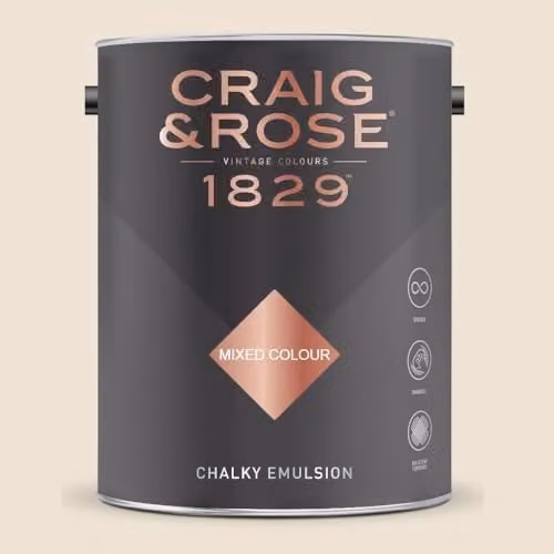 Craig & Rose 1829 Chalky Emulsion Paint in Regency White, 5 l
