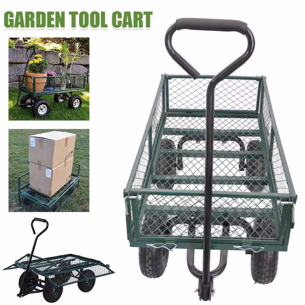 Kelvenix Heavy Duty Garden Cart Trolley in Green – 3