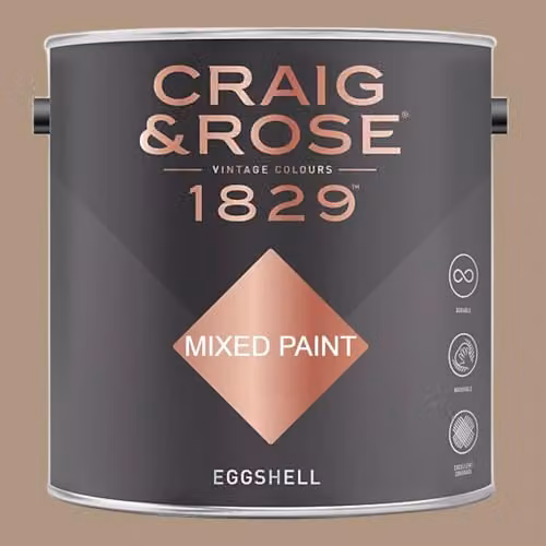 Craig & Rose 1829 Paint Stop Eggshell Paint in Kashmir Beige, 2.5 l