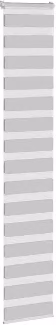 Berkfield Home Elegant Zebra Blind in Light Grey, W: 45 cm, H: 230 cm