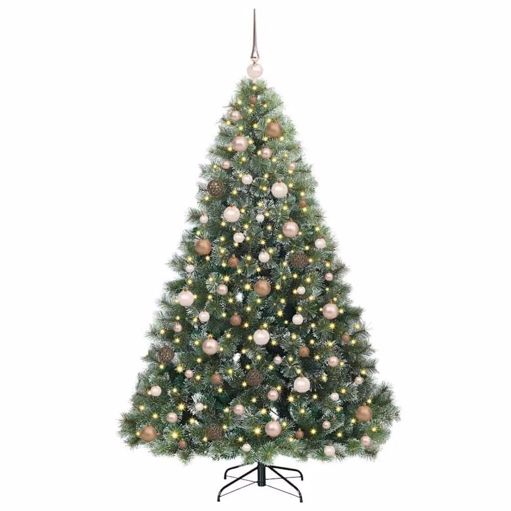 Berkfield Home Artificial Green Christmas Tree with 300 LEDs, Height: 180 cm – 3