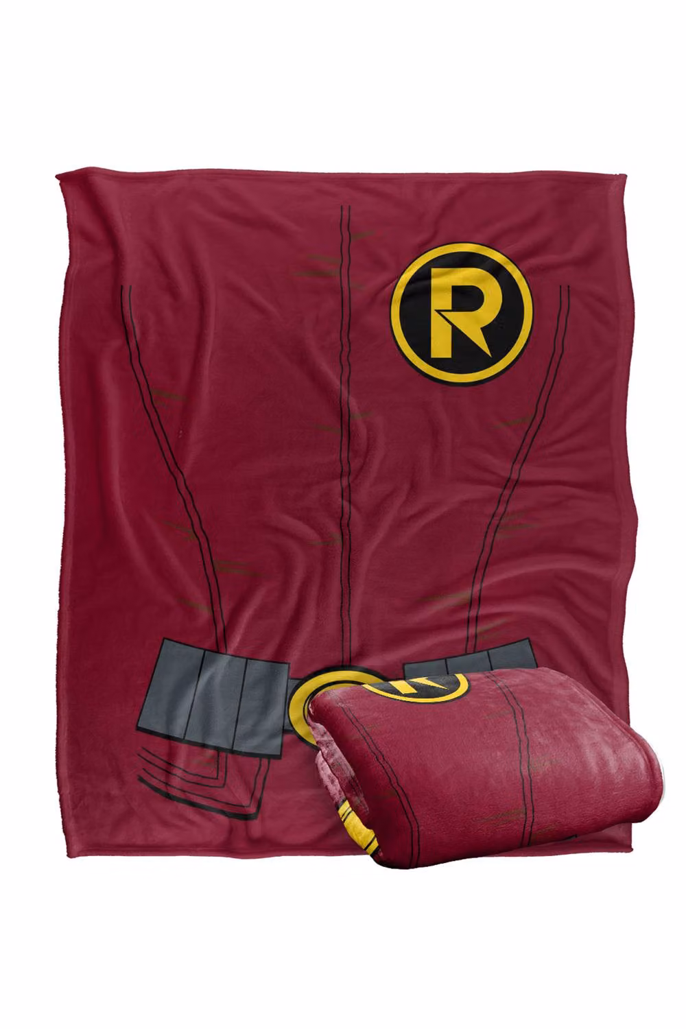 LOGOVISION Batman New Robin Uniform Super Soft Fleece Throw Blanket, Multicolour, W: 127 cm x D: 152.4 cm – 6