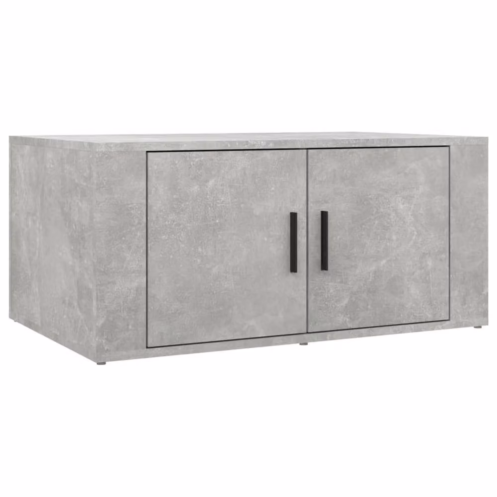 Berkfield Home Modern Rectangular Coffee Table in Concrete Grey, W/D/H: 80 x 50 x 36 cm – 2