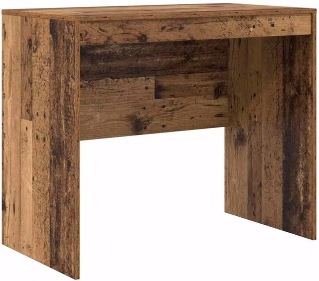 Berkfield Home Writing Desk in Brown Old Wood Finish, W/D/H: 90 x 50 x 76 cm