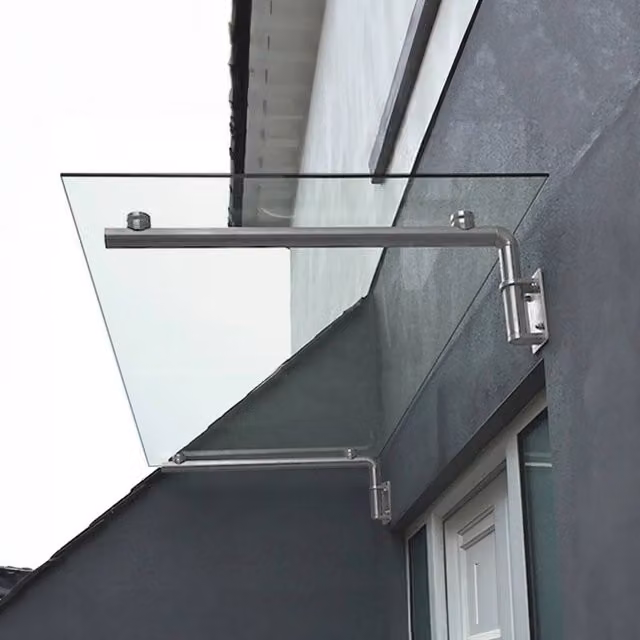 MonsterShop Glass Door Canopy and Brackets in Silver – 2