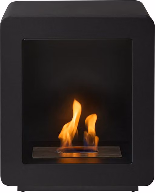 Adam Fires & Fireplaces Mira Black Steel Bio Ethanol Floor Stove – 1