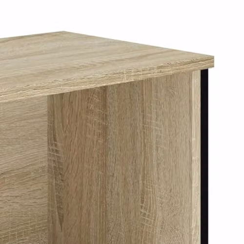 vidaXL Modern Bookcase in Brown Sonoma Oak, W/D/H: 50 x 31 x 137.5 cm – 2