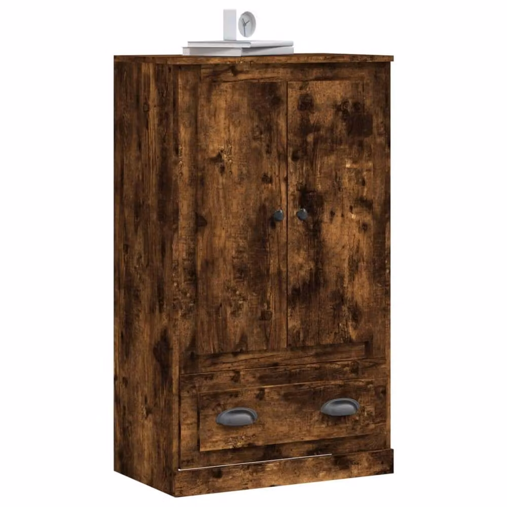 Berkfield Home Smoked Oak Highboard in Brown, W/D/H: 60 x 35.5 x 103.5 cm – 3