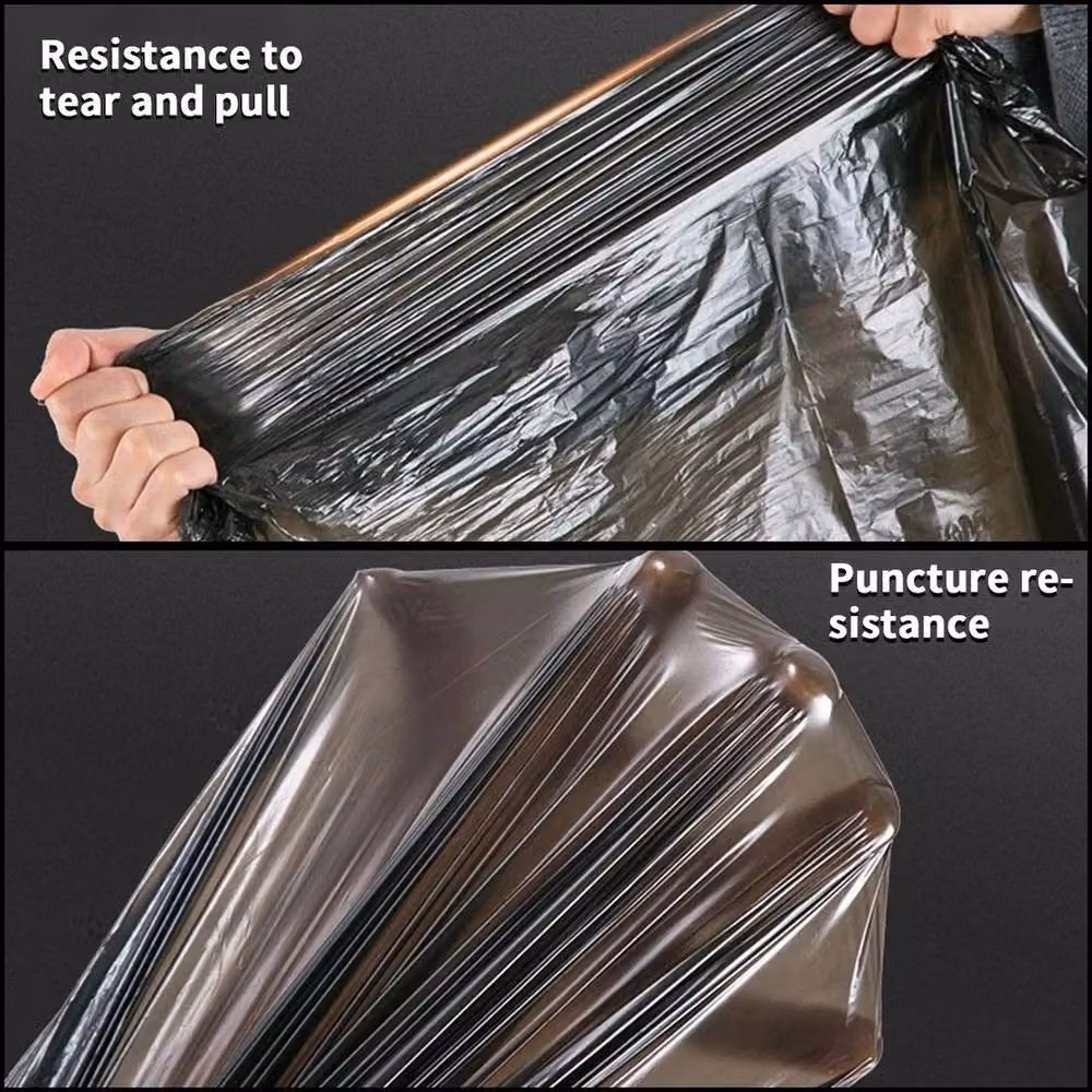EONLION 50 Pack Strong 240L Black Wheelie Bin Bags, 100 cm – 4