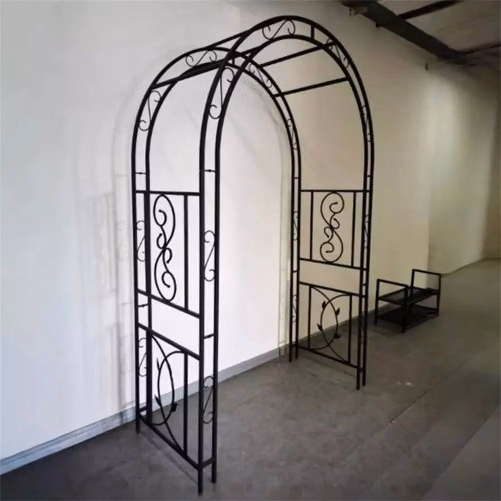 Hinsinc Heavy Duty Metal Garden Arbor and Climbing Frame Stand in Black – 2
