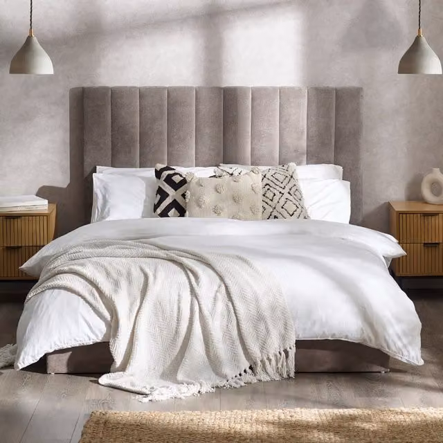 Julian Bowen Eloise Upholstered Bed in a Box, Grey, W: 180 cm x D: 200 cm