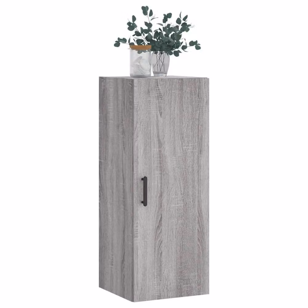 Berkfield Home Wall Mounted Cabinet in Grey Sonoma, W: 34.5 cm, D: 34 cm, H: 90 cm – 2
