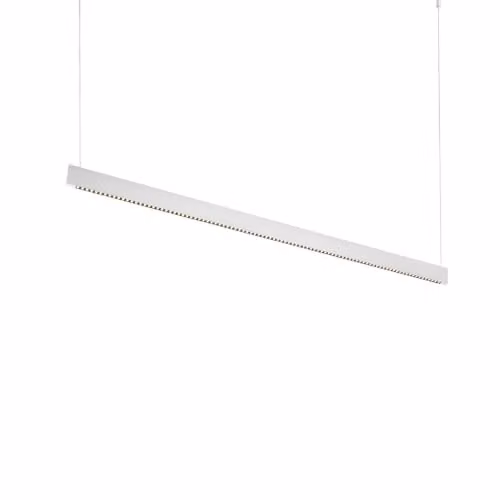 Netlighting Steel Accent LED Bar Pendant Ceiling Light, White, 3000K Warm White