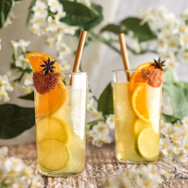 LAV Transparent Yellow Glass Tumbler, 490 ml, Pack of 6