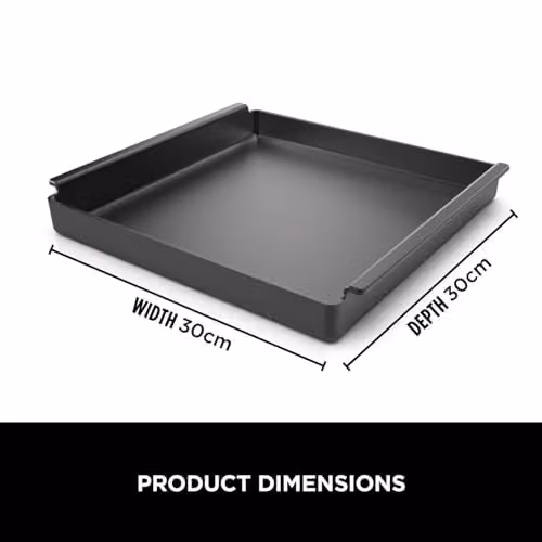 Ninja Woodfire Black Uncoated Cast Iron Rectangular Cooking Tray – 2