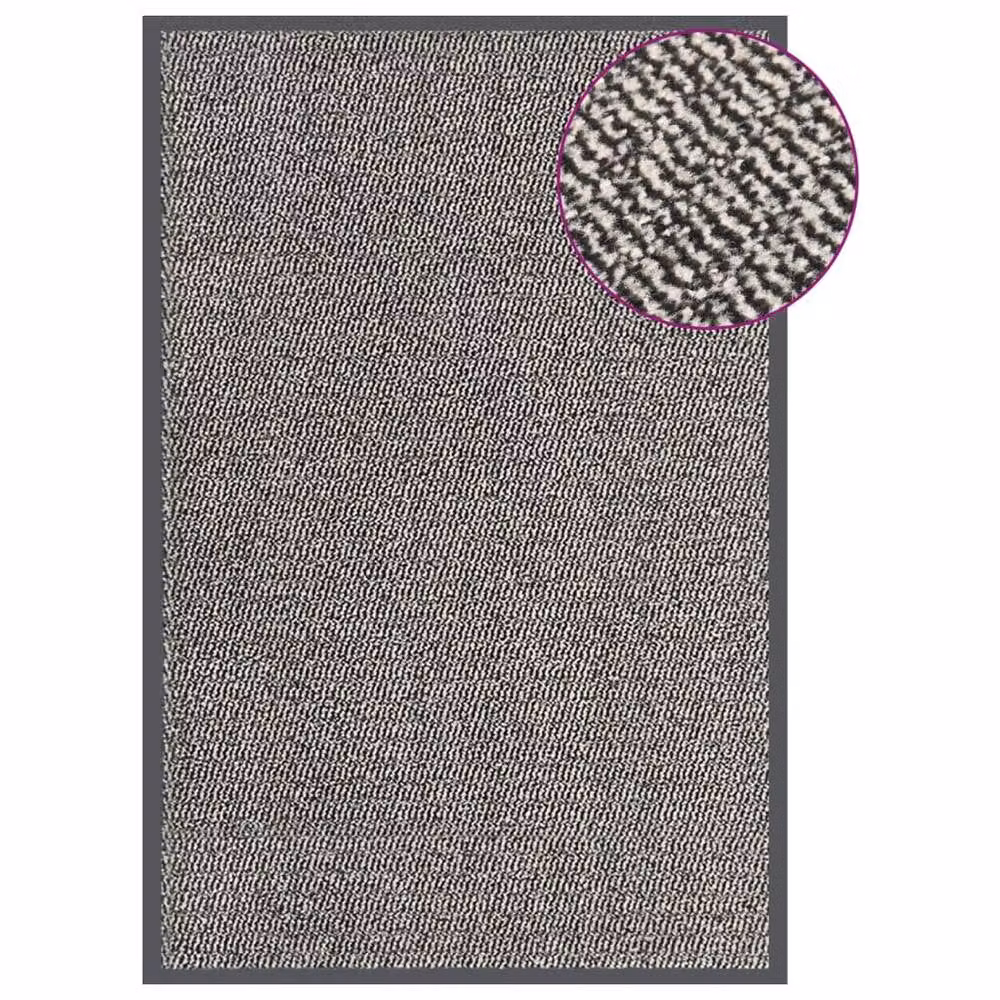 Berkfield Home Tufted Non-Slip Doormat, Brown and Grey, W: 80 cm, D: 120 cm – 2