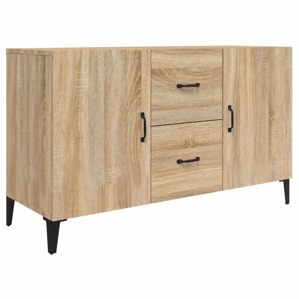 Berkfield Home Sonoma Oak Sideboard in Brown, W/D/H: 100 x 36 x 60 cm – 2