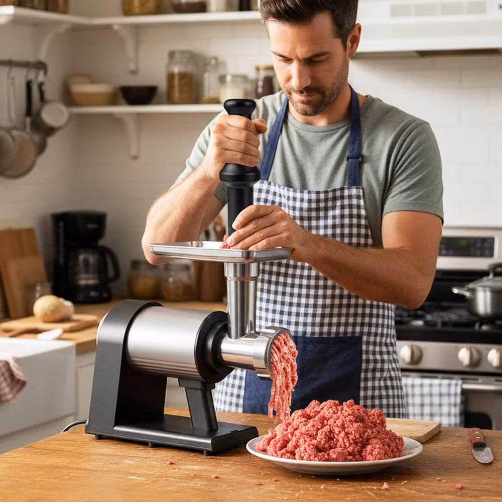 Costway 2000W Electric Meat Grinder and Sausage Stuffer Maker in Silver – 4