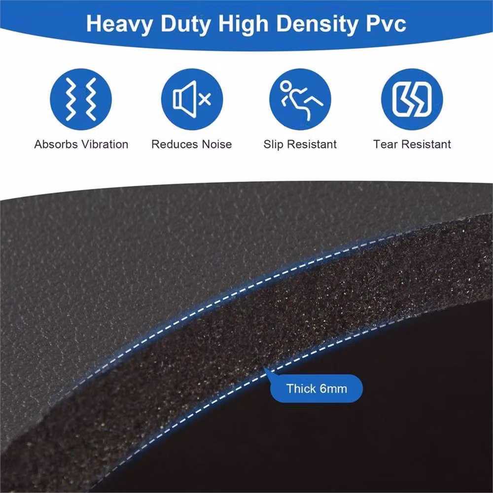 EONLION Non-Slip Walking Pad Floor Protector, Black, W: 100 cm, D: 100 cm – 5