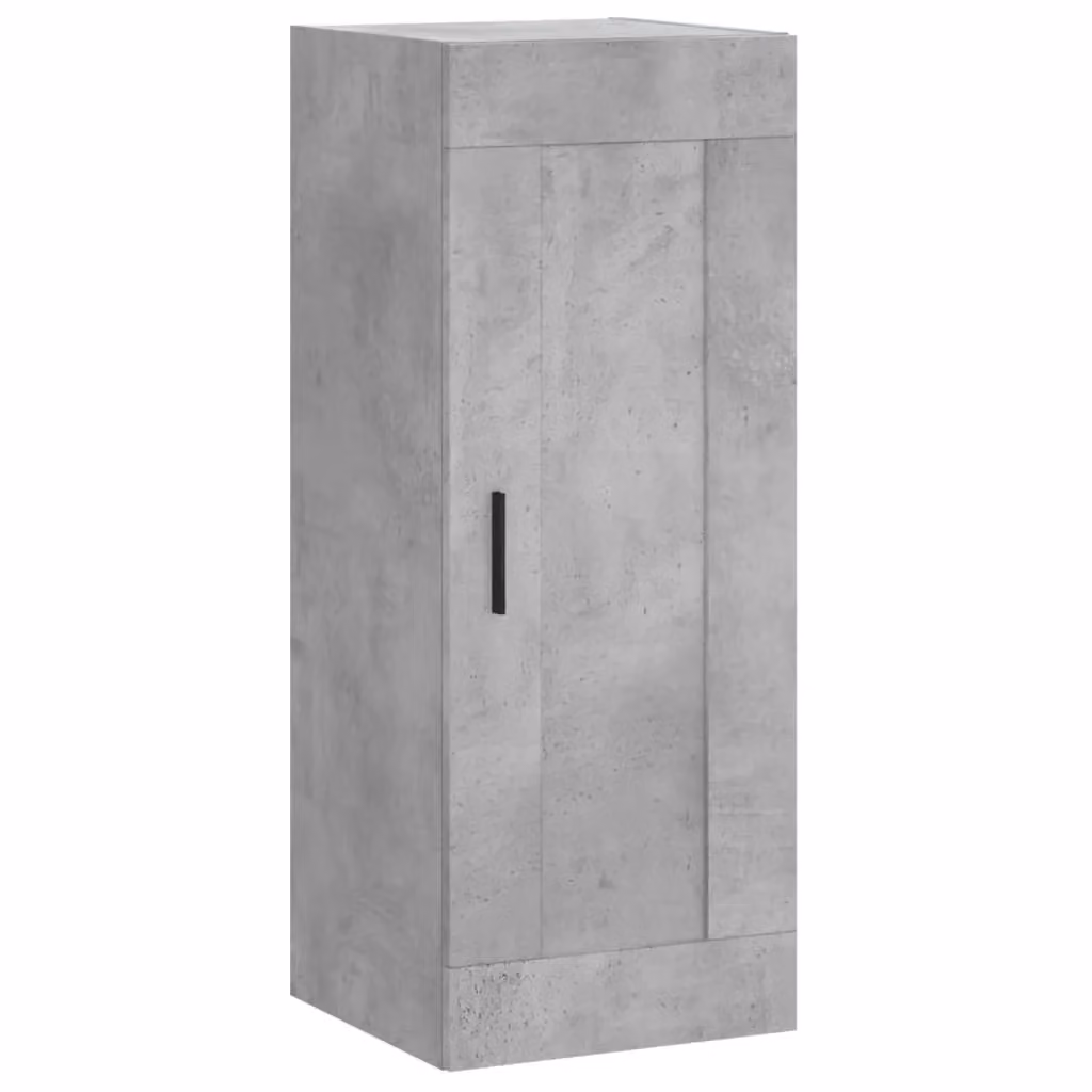Berkfield Home Wall Mounted Cabinet in Concrete Grey, W/D/H: 34.5 x 34 x 90 cm – 2
