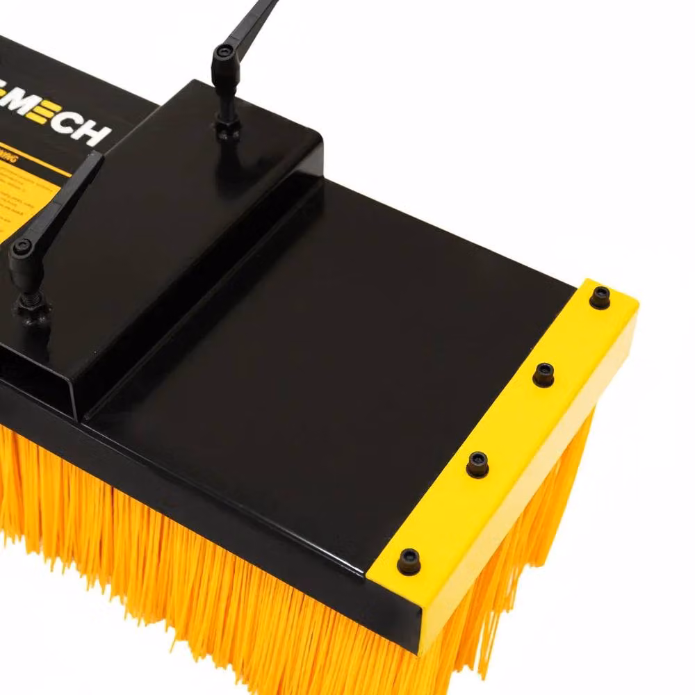 Monstershop Forklift Sweeper Brush in Orange with Steel Construction, W/D/H: 120 x 40 x 28 cm – 7