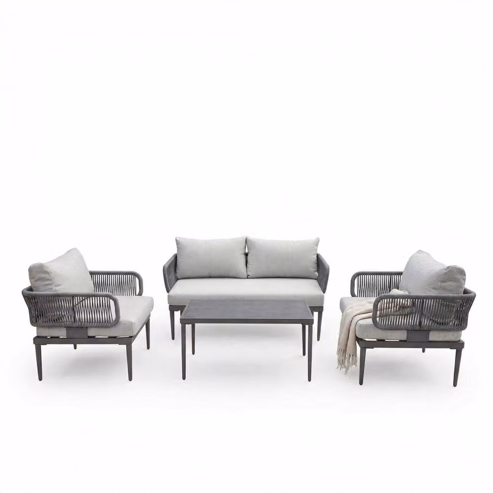 Artemis Home Soveria Outdoor Conversation Set in Grey – 2