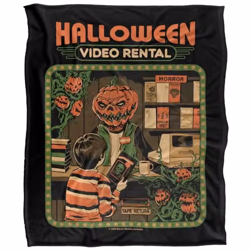 Steven Rhodes Video Rentals Multicolour Silky Touch Super Soft Fleece Throw Blanket W/D/H: 152 x 127 cm – 5