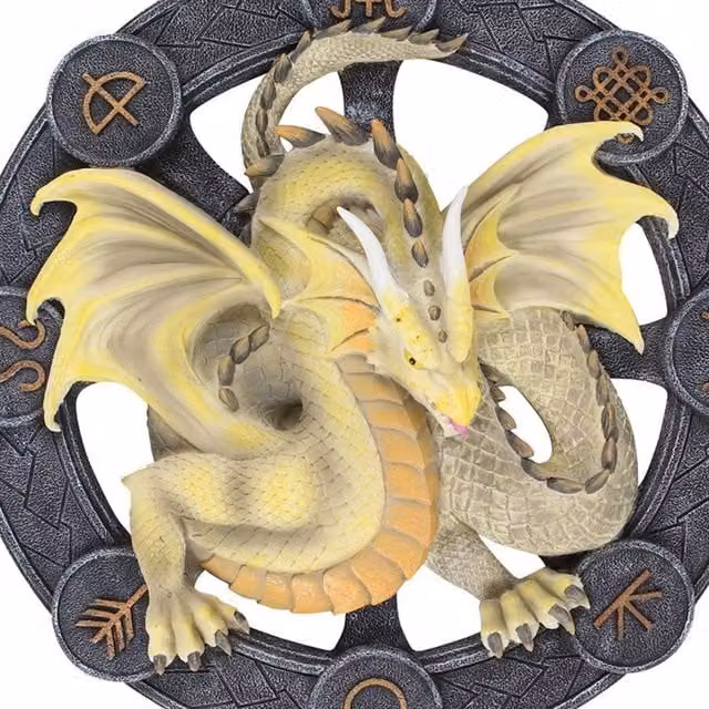 Uniqueful Mabon Dragon Resin Wall Plaque by Anne Stokes in Multicolour – 1