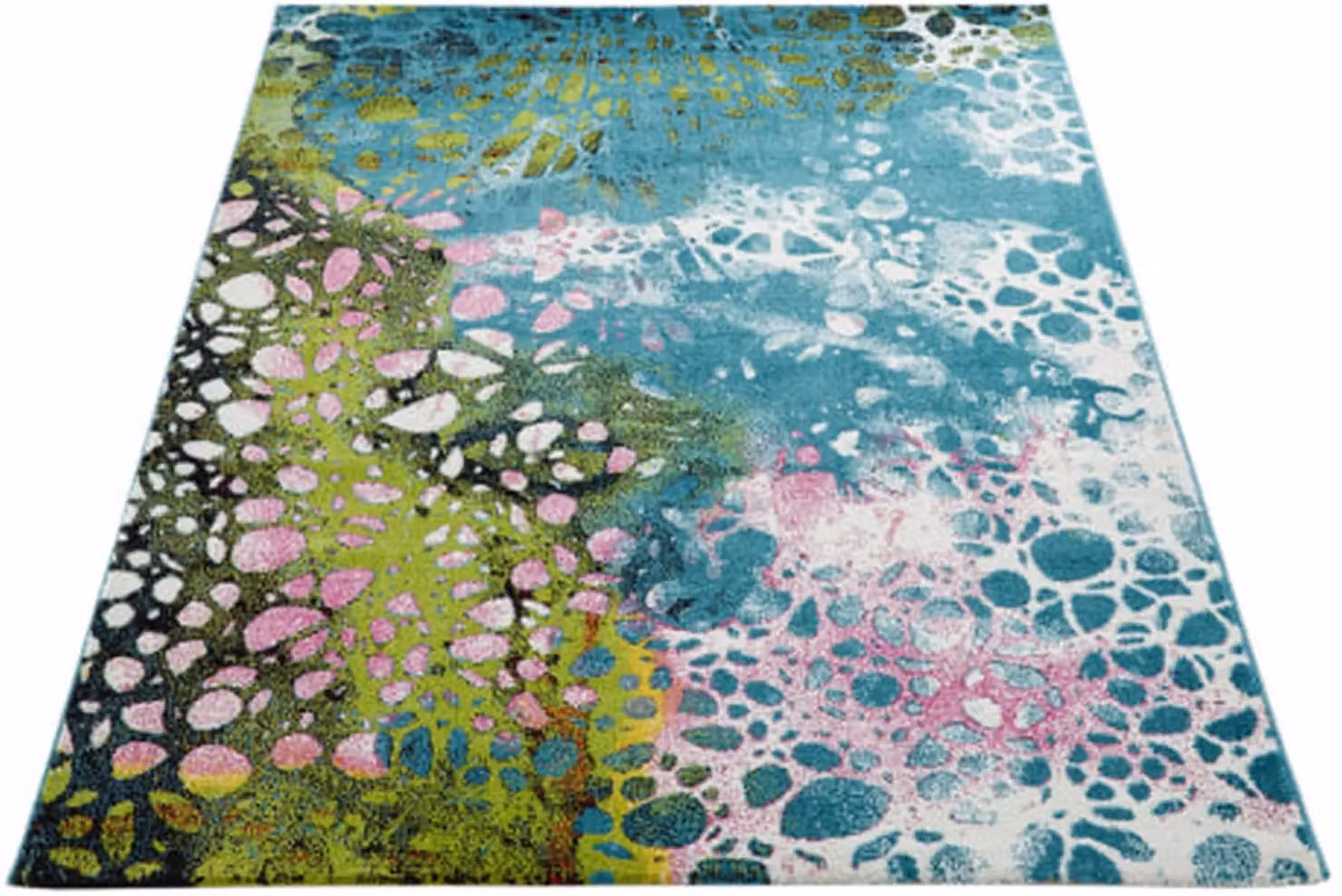 The Rug Shop UK Blue Modern Abstract Polypropylene and Jute Area Rug, W: 240 cm, D: 330 cm – 5