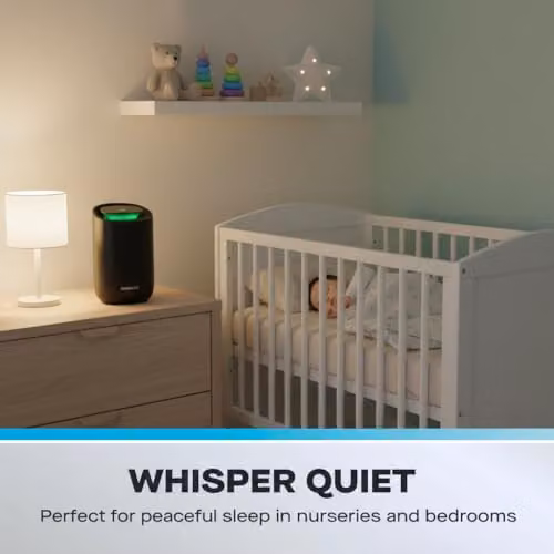 Daewoo 600ml Compact Dehumidifier in Black with Sleep Mode – 3