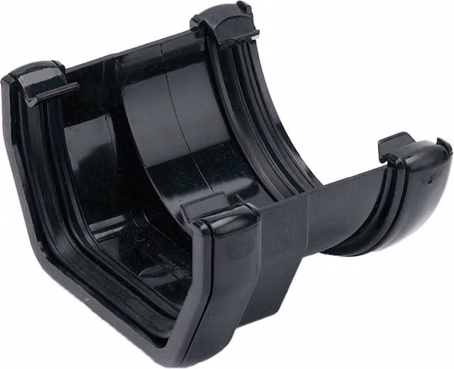 FloPlast 114mm Square to 112mm Round PVC Adaptor in Black and Grey