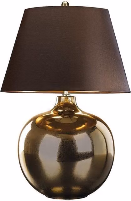Netlighting Ottoman 1 Light Table Lamp in Bronze with E27 Socket – 1