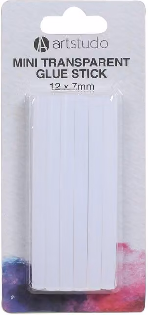 Art Studio Transparent Mini Glue Sticks