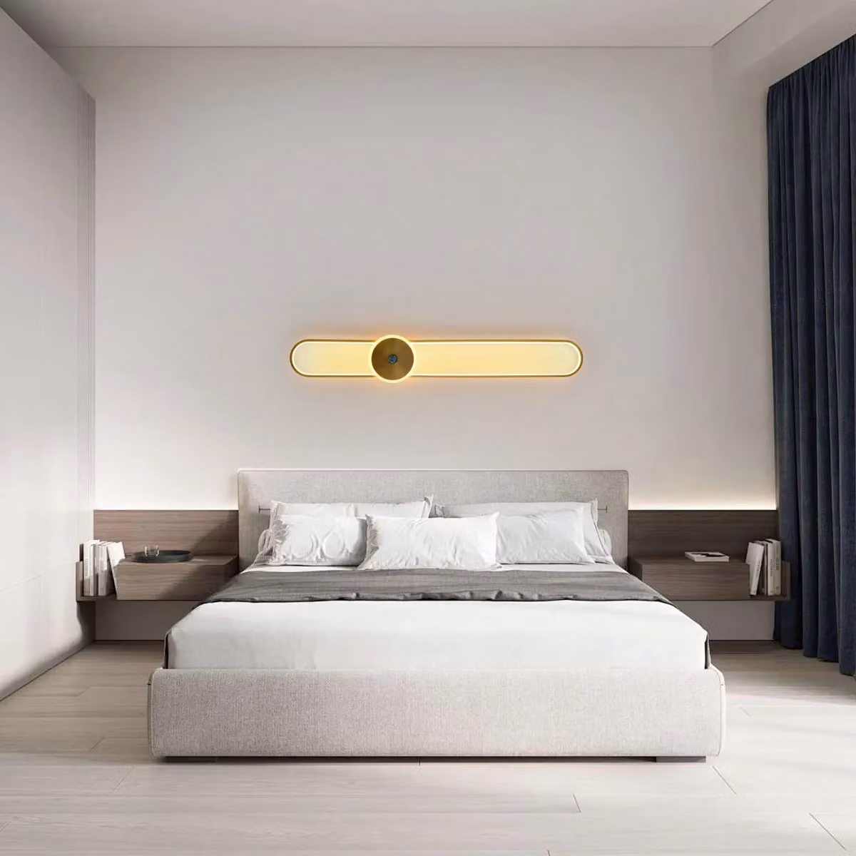 Garwarm Dimmable LED Gold Flush Mounted Oval Wall Sconce – 3