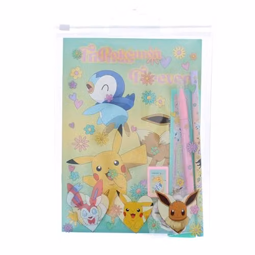 Blueprint Collections Pokemon Super Stationery Set in Multicolour and Blue