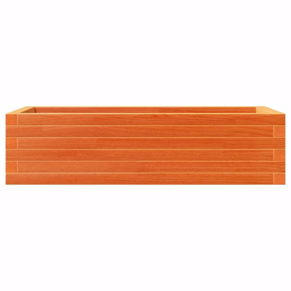 Berkfield Home Garden Planter in Wax Brown, Solid Wood Pine, W/D/H: 90 x 40 x 23 cm – 2