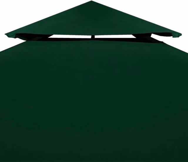 Berkfield Home Green Polyester Gazebo Canopy Replacement Cover, W x D: 3 x 3 m – 1