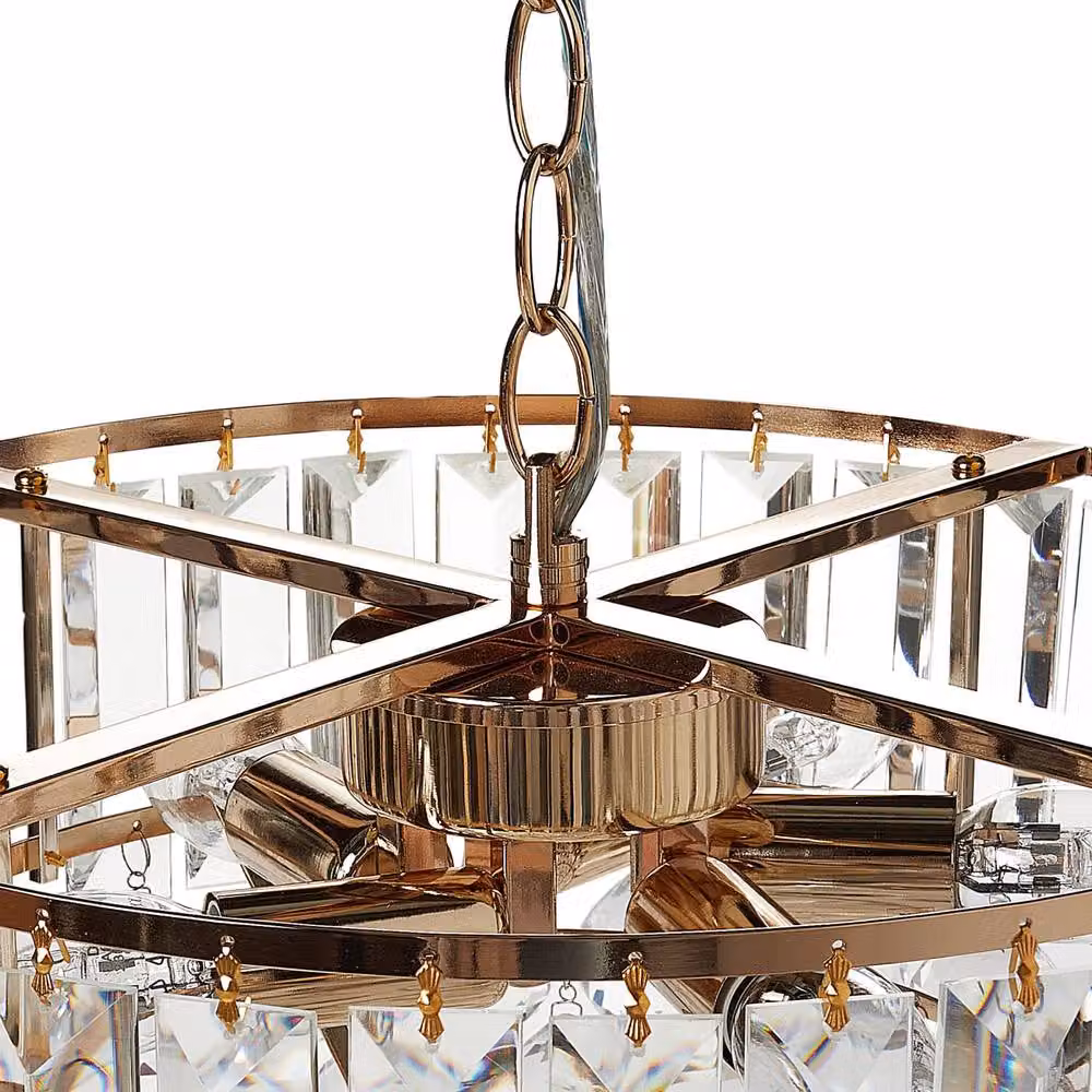 Wyld and Coco Gold Crystal Chandelier Pendant, Diameter: 40 cm – 3