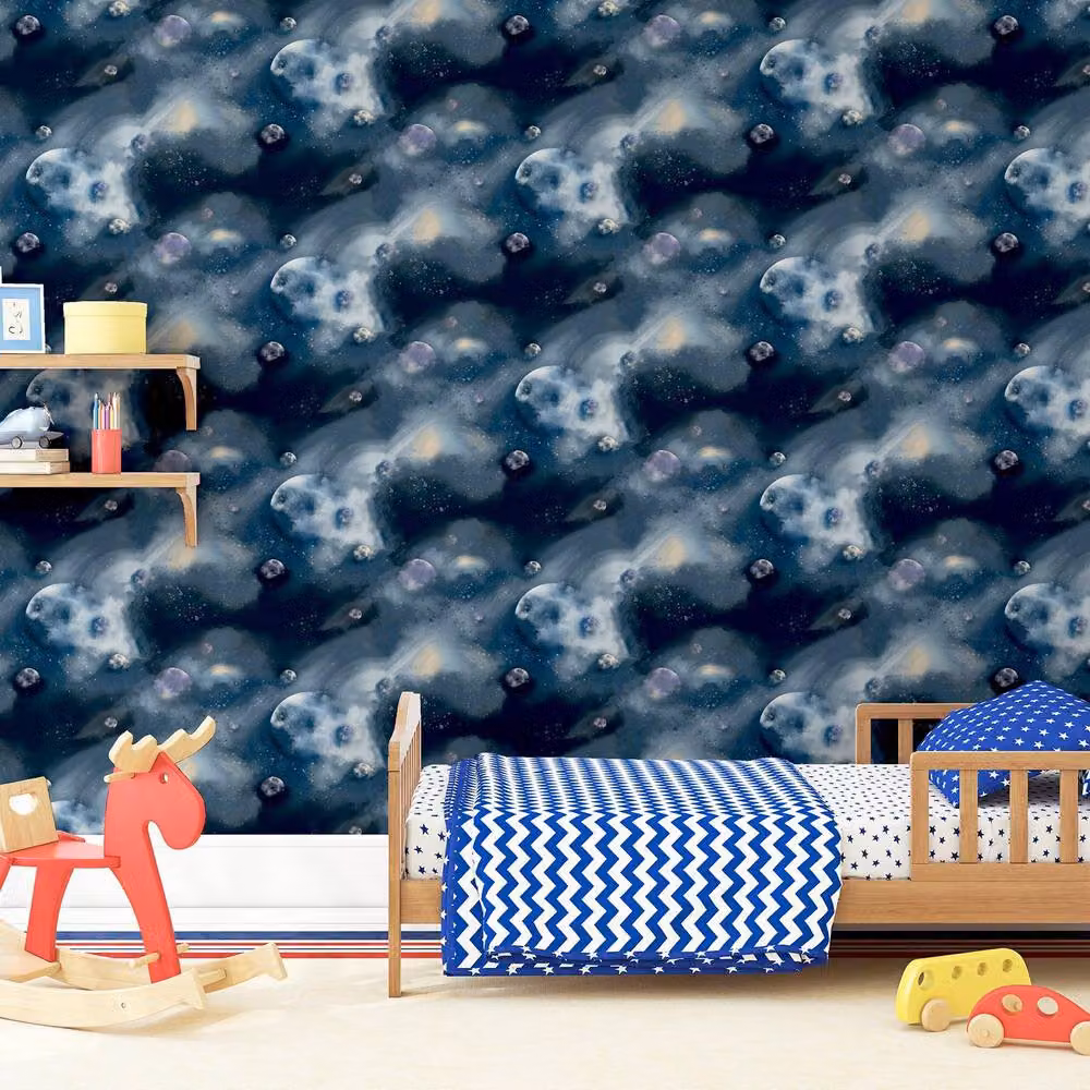 Arthouse Out of This World Abstract Blue Wallpaper – 6