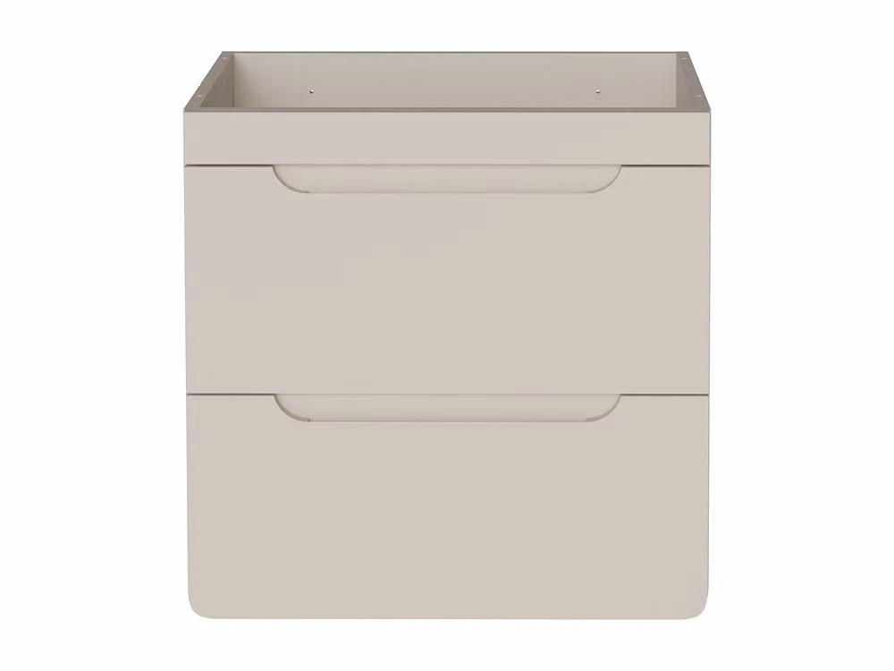 Vente-unique Aruba Wall-Mounted Under-Basin Unit in Beige, W: 60 cm, D: 46 cm, H: 59 cm – 2