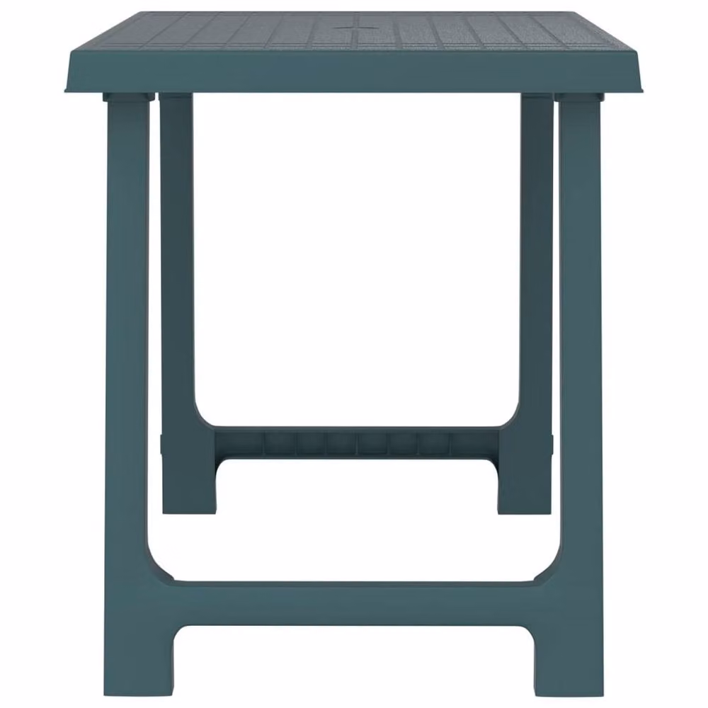 Berkfield Home Green Camping Table with Wooden Look Finish, W/D/H: 79 x 56 x 64 cm – 2