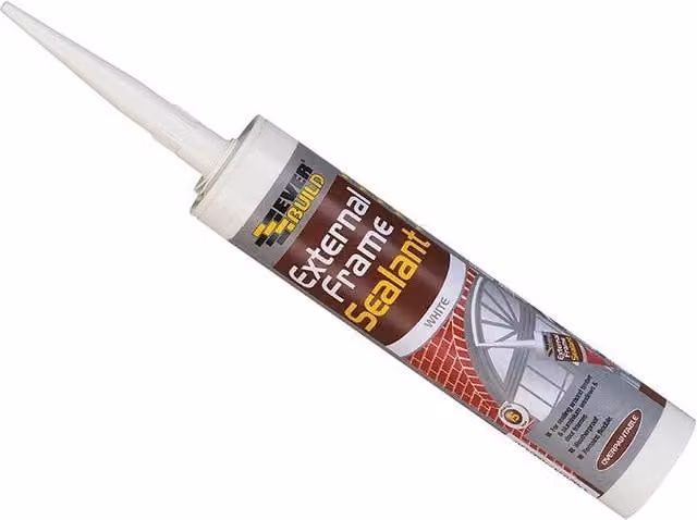 Everbuild Mould-Resistant Acrylic External Frame Sealant, White, 290ml (Pack of 2)