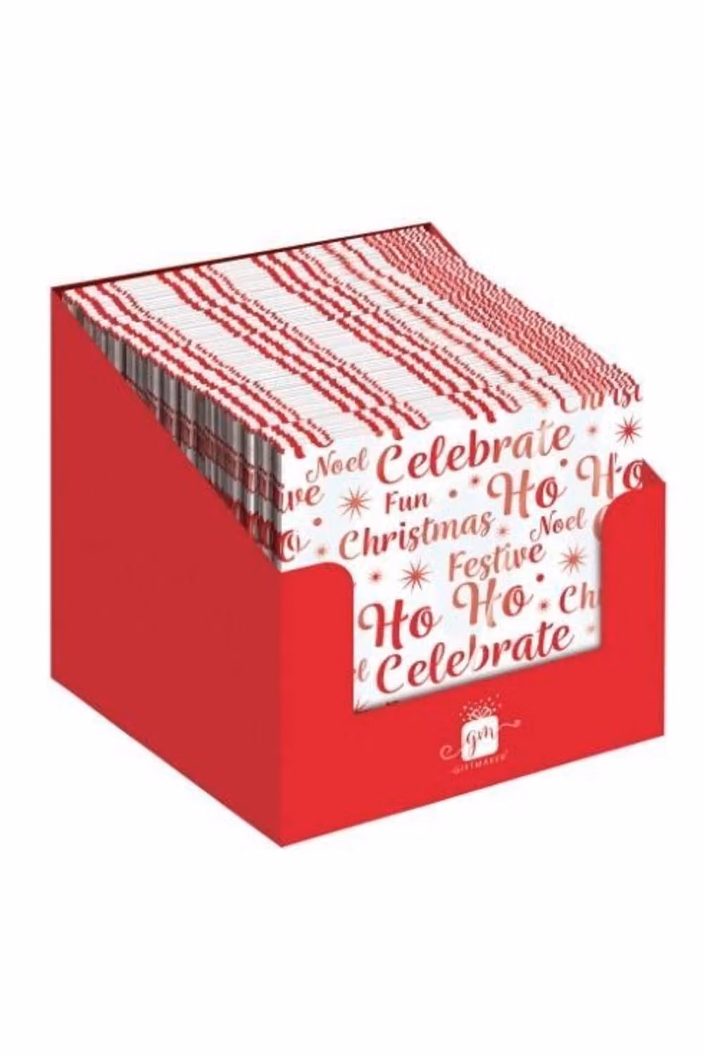 KDMD Christmas Celebration Paper Napkins, 5 Pack of 20, Red – 2