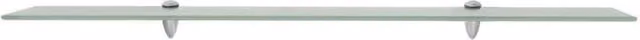 Berkfield Home Modern Floating Glass Shelves, 2 Pack, Clear, W: 100 cm, D: 20 cm